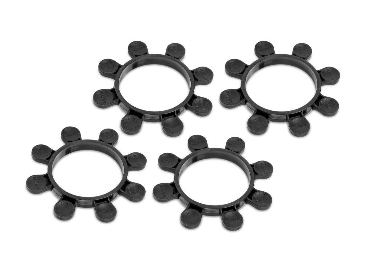 HUDY 1/10 OFF-ROAD TIRE MOUNTING BAND - OCTOPUS - BLACK (4)