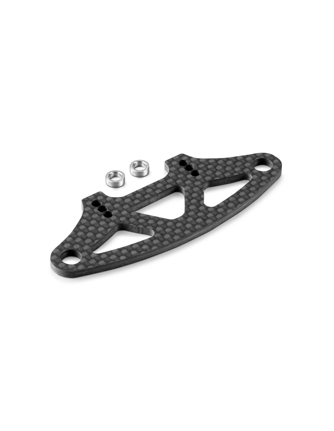GRAPHITE BUMPER UPPER HOLDER FOR ADJUSTABLE BODY MOUNTS 2.5MM