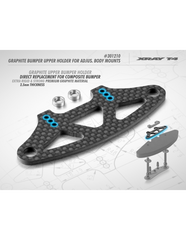 GRAPHITE BUMPER UPPER HOLDER FOR ADJUSTABLE BODY MOUNTS 2.5MM