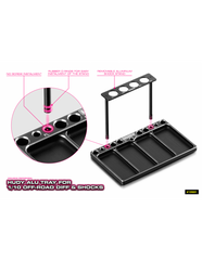 HUDY ALU TRAY FOR 1/10 OFF-ROAD DIFF & SHOCKS