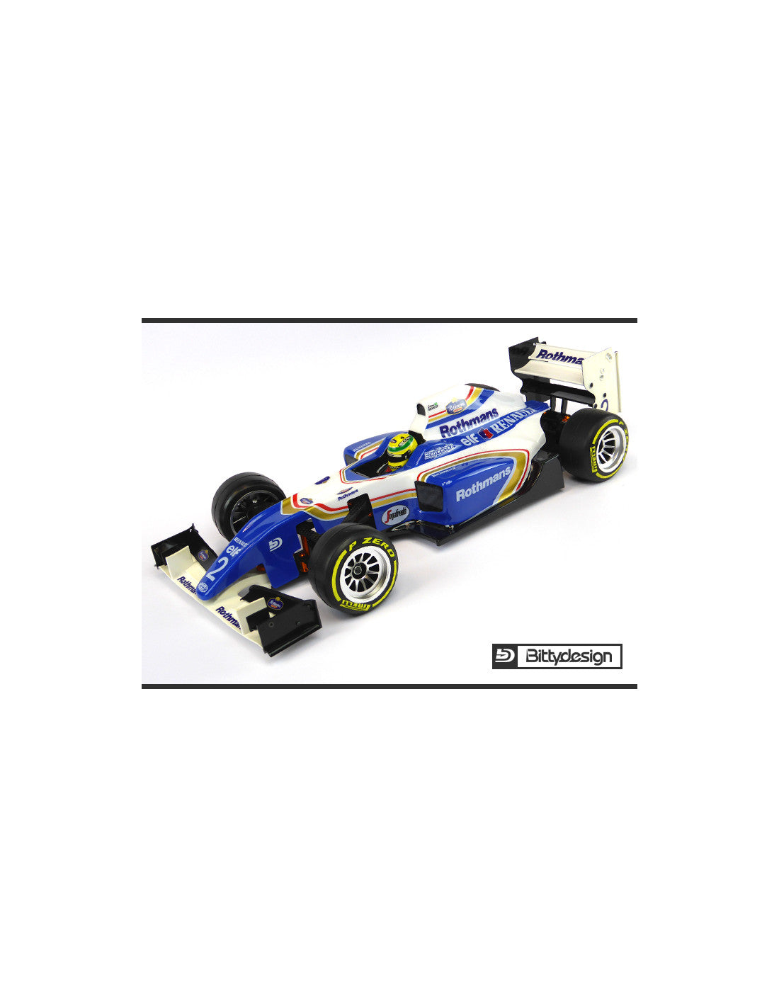 Bitty Design Type-6R' Clear body shell 1/10 F1 Light Weight
