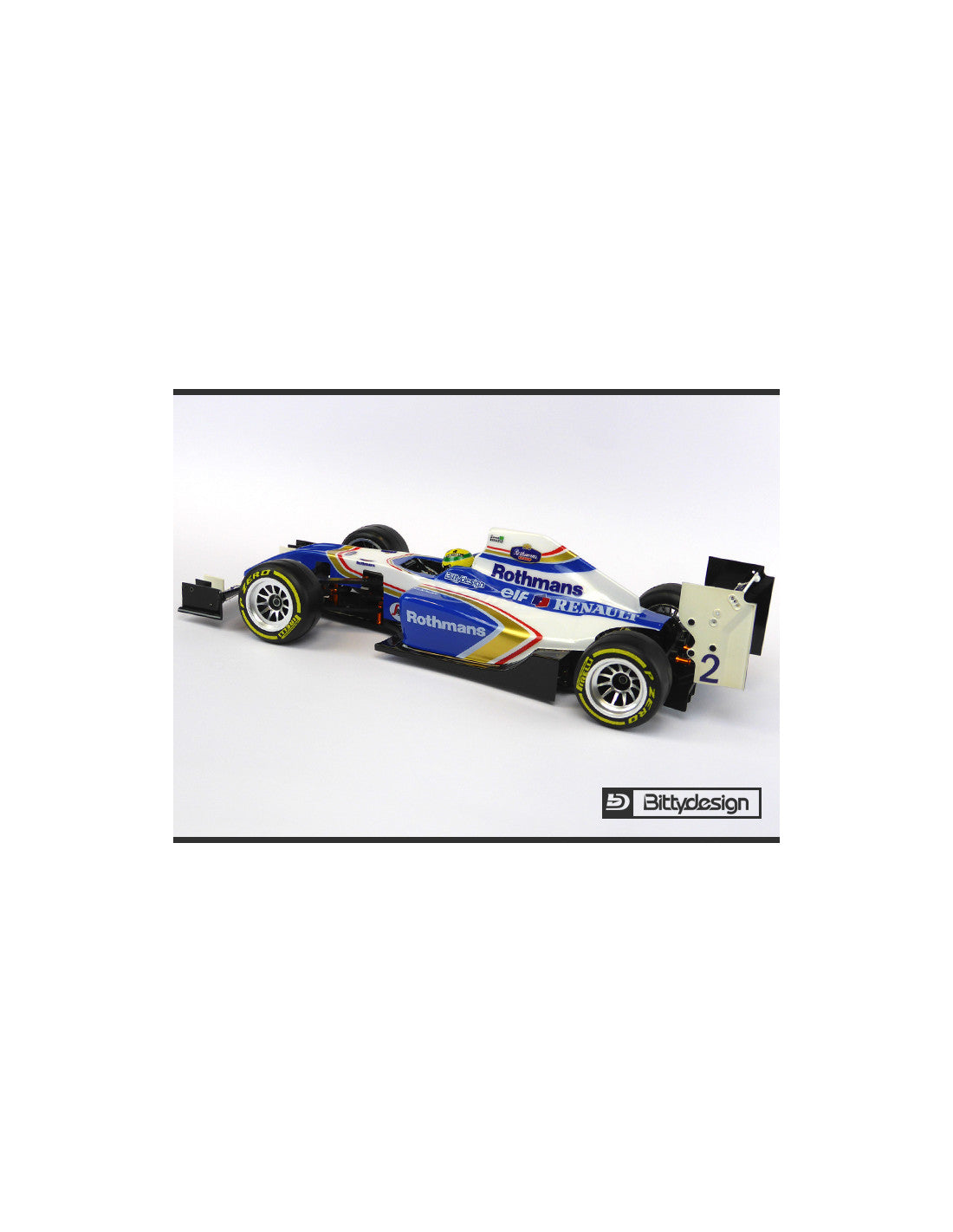 Bitty Design Type-6R' Clear body shell 1/10 F1 Light Weight