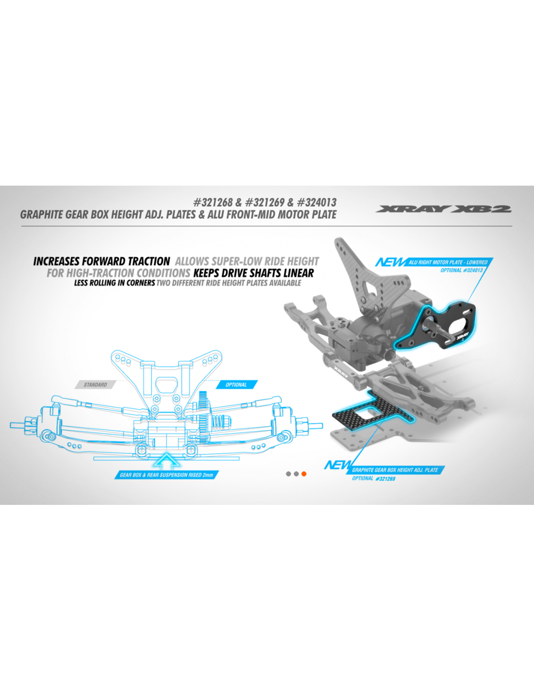 GRAPHITE GEAR BOX HEIGHT ADJUSTMENT PLATE