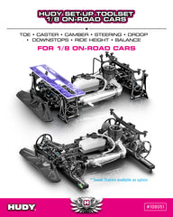 HUDY SET-UP TOOLSET 1/8 ON-ROAD CARS 108051