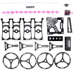 COMPLETE SET OF SET-UP TOOLS + CARRYING BAG - FOR 1/8 OFF-ROAD CARS 108856