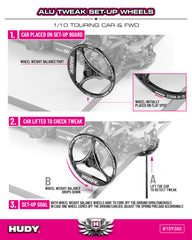 ALU TWEAK SET-UP WHEEL FOR 1/10 TOURING CAR & FWD (4)