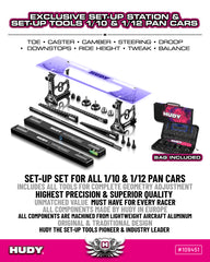SET-UP STATION & SET-UP TOOLS + CARRYING BAG FOR 1/10 & 1/12 PAN CARS