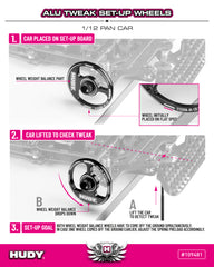 ALU TWEAK SET-UP WHEEL FOR 1/12 PAN CAR (2)