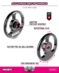 ALU TWEAK SET-UP WHEEL FOR 1/12 PAN CAR (2)