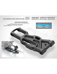 XB8 C-HUB COMPOSITE FRONT LOWER SUSPENSION ARM - MEDIUM