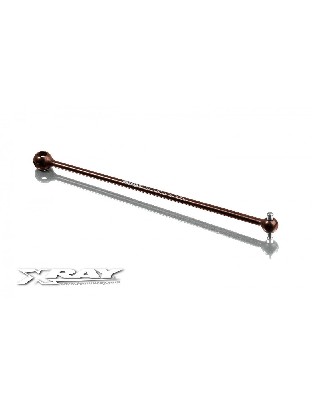 XB808 REAR CENTRAL CVD DRIVE SHAFT 133MM - HUDY SPRING STEEL™