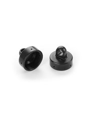 XB8 ALU SHOCK CAP NUT 4x BLEED HOLE - BLACK COATED (2)
