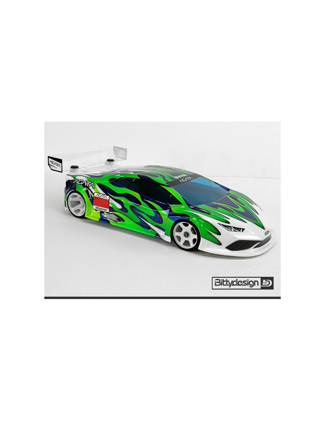 Bitty design GT12 Clear body shell AGATA for 1/12 Supastox class