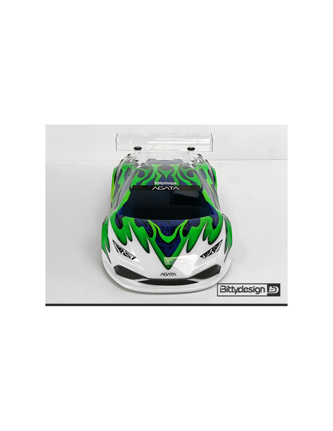 Bitty design GT12 Clear body shell AGATA for 1/12 Supastox class