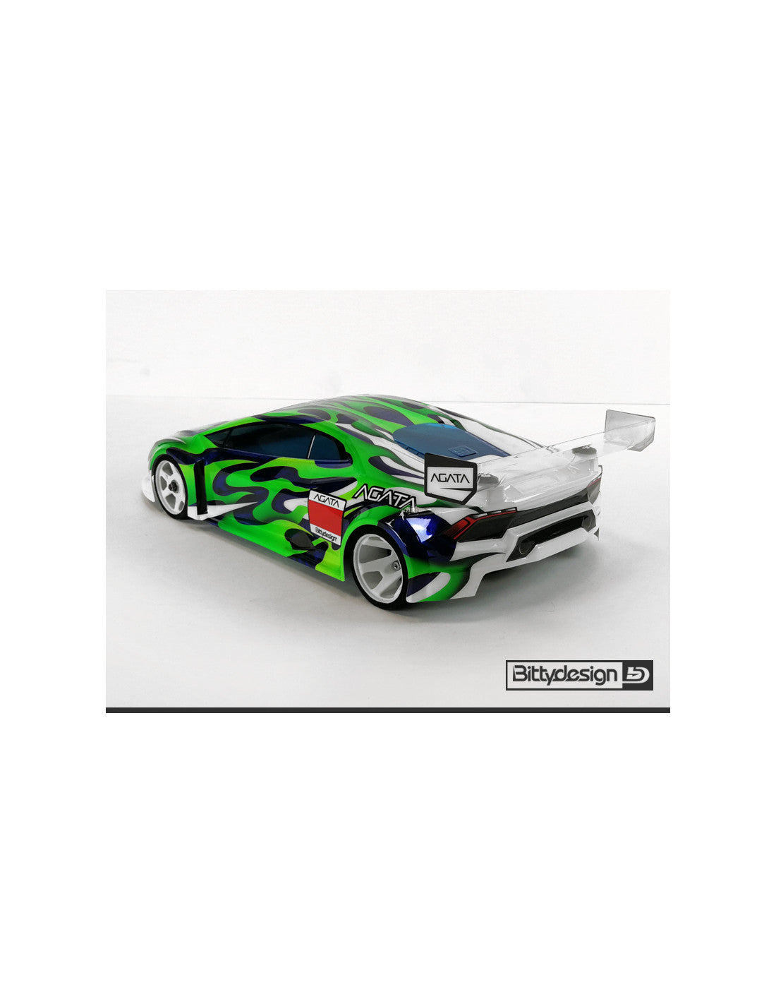 Bitty design GT12 Clear body shell AGATA for 1/12 Supastox class