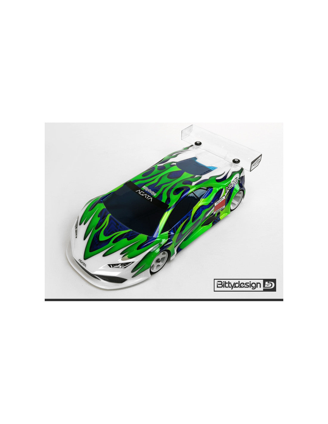 Bitty design GT12 Clear body shell AGATA for 1/12 Supastox class