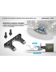 T4'20 Graphite Bumper Upper Holder Brace 3.0mm
