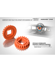 FIXED PULLEY FOR LAYSHAFT WITH BEARINGS 20T - GRAPHITE (2)