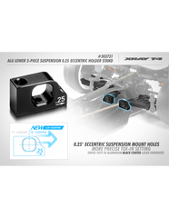 T4'20 ALU LOWER 2-PIECE SUSPENSION 0.25 ECCENTRIC HOLDER