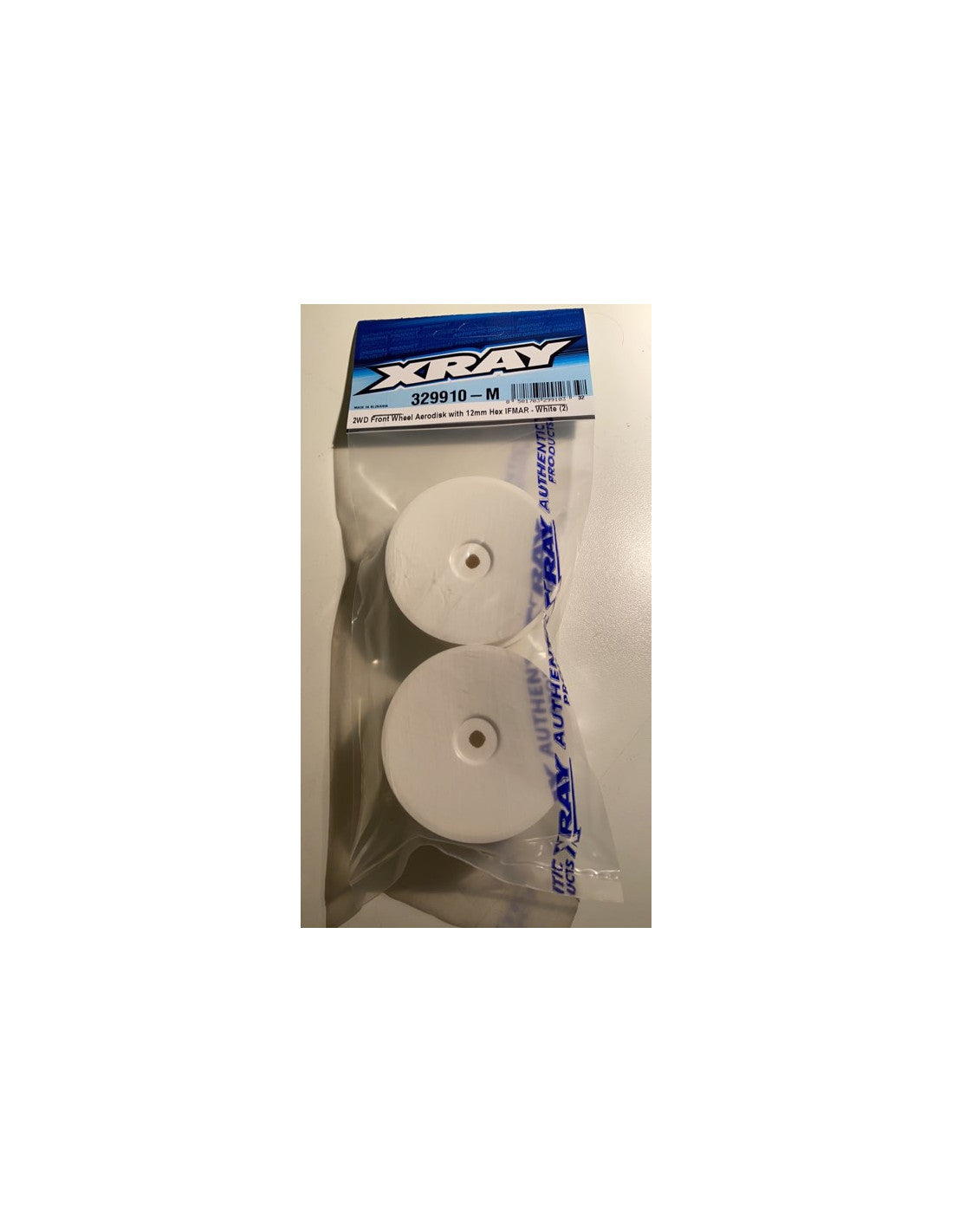 2WD FRONT WHEEL AERODISK WITH 12MM HEX IFMAR - WHITE (2)
