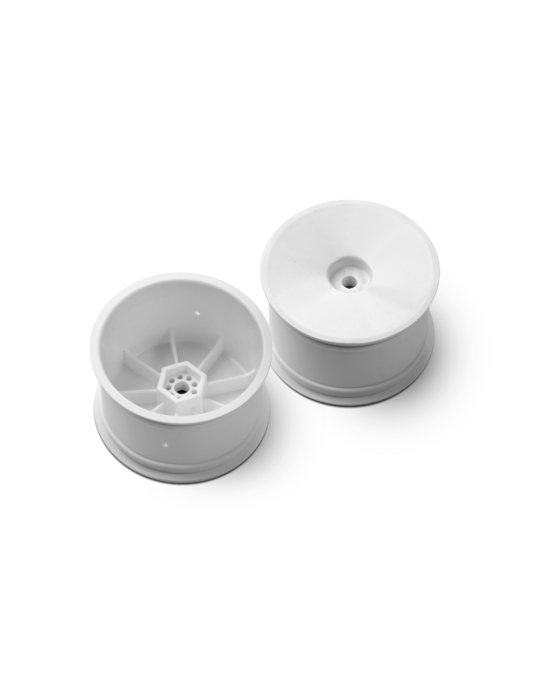 2WD/4WD REAR WHEEL AERODISK WITH 12MM HEX IFMAR - WHITE (2)