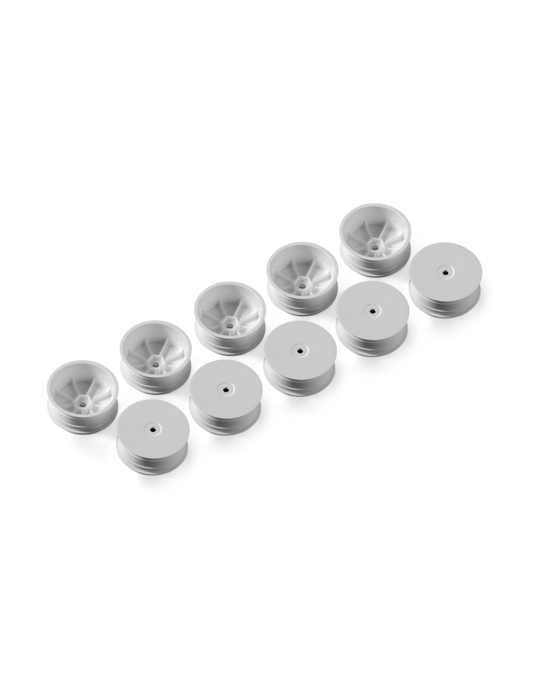 2WD FRONT WHEEL AERODISK WITH 12MM HEX IFMAR - WHITE (10)
