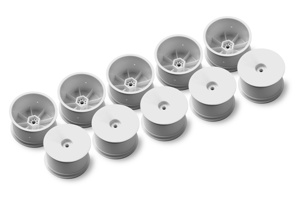 2WD/4WD REAR WHEEL AERODISK WITH 12MM HEX - V2 - WHITE (10) 369903