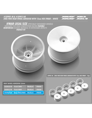 2WD/4WD REAR WHEEL AERODISK WITH 12MM HEX IFMAR - WHITE (2)