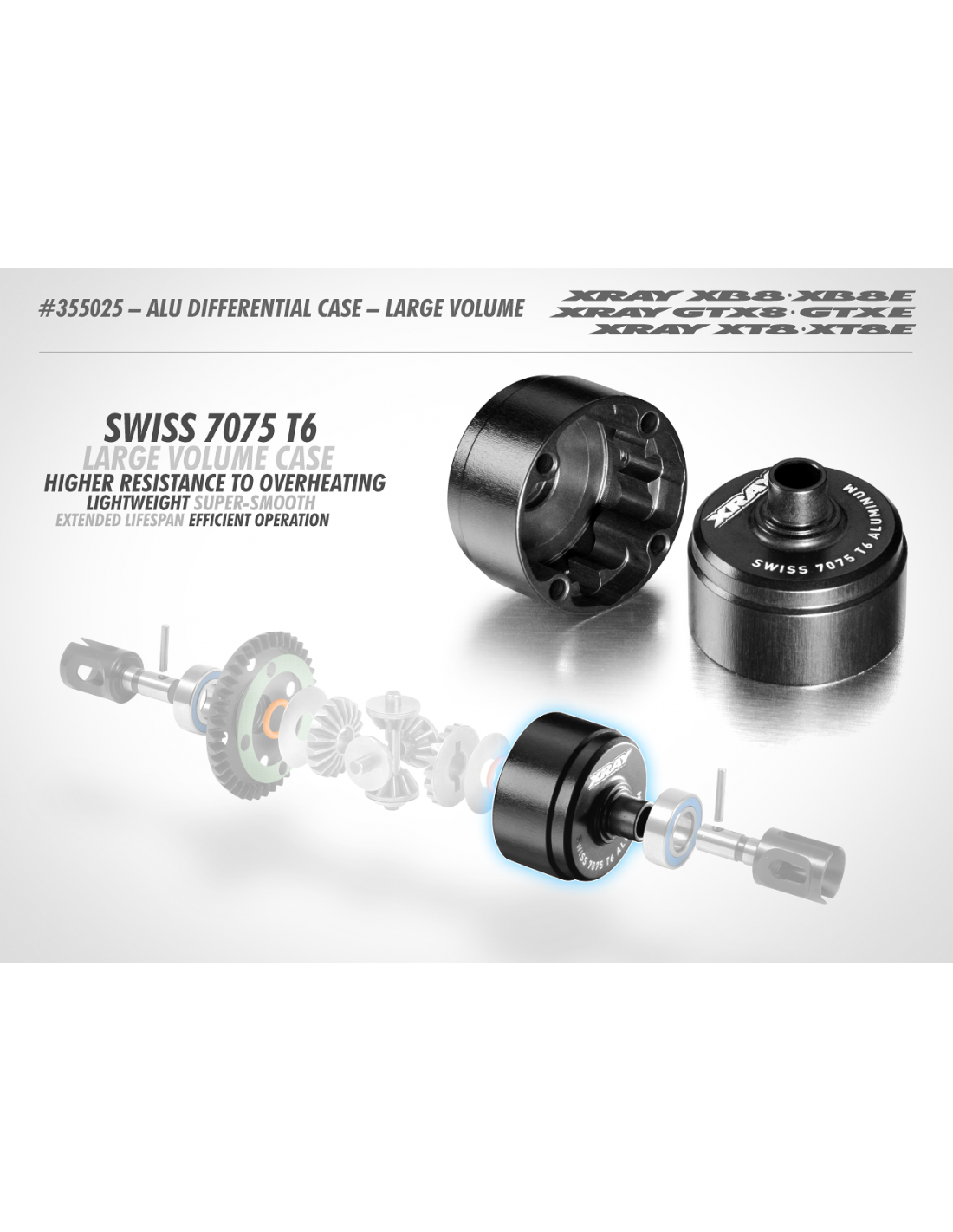 ALU DIFFERENTIAL CASE - SWISS 7075 T6