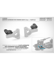 GRAPHITE EXTENSION FOR STEERING BLOCK (2) - 3 SLOTS