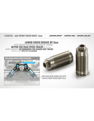 XB8 ALU FRONT SHOCK BODY -2MM - SWISS 7075 T6 (2)