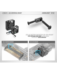 ALU FAN MOUNT - SORT