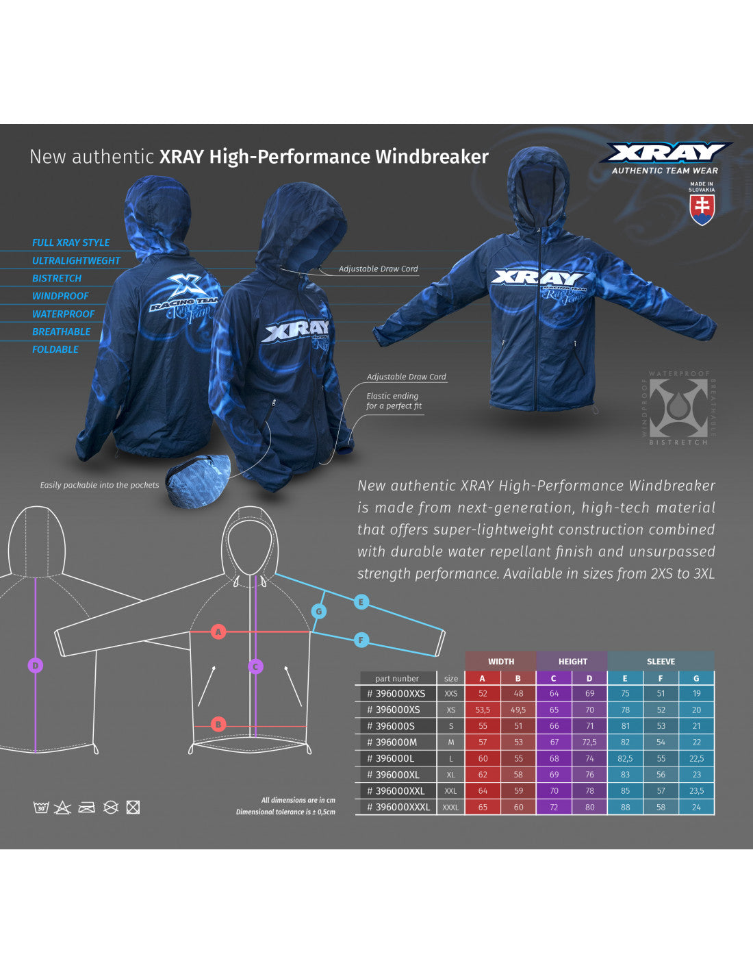XRAY High-Performance Windbreaker 396000XXS