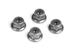 NUT M4 WITH FLANGE (10)
