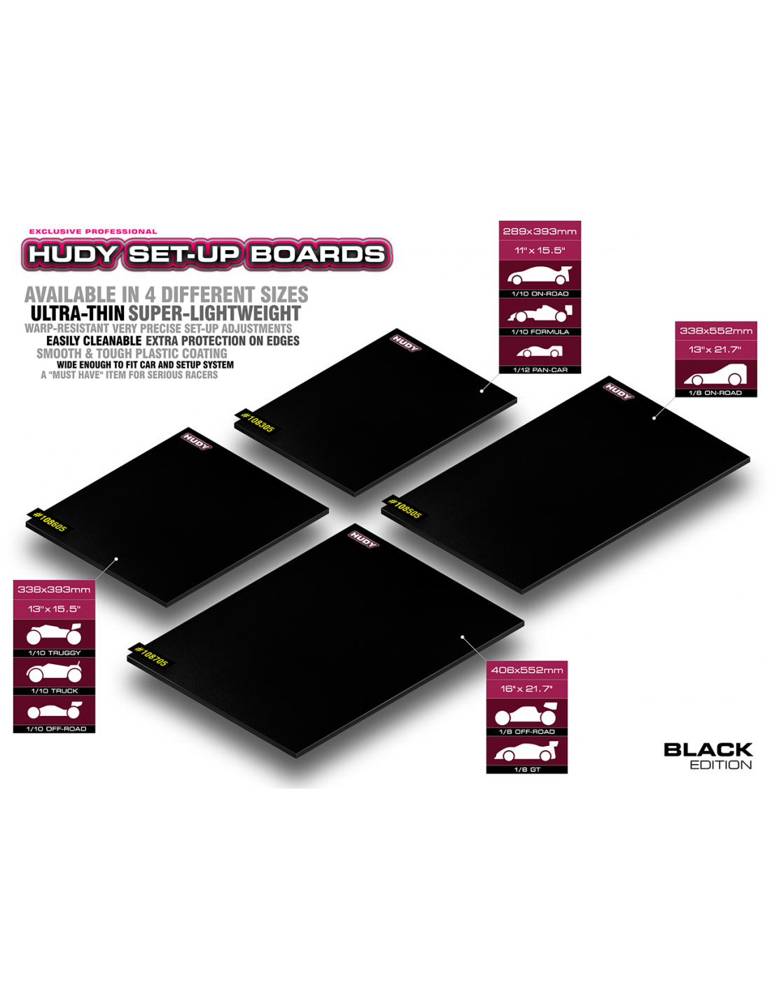 FLAT SET-UP BOARD FOR 1/8 Off-Road & GT