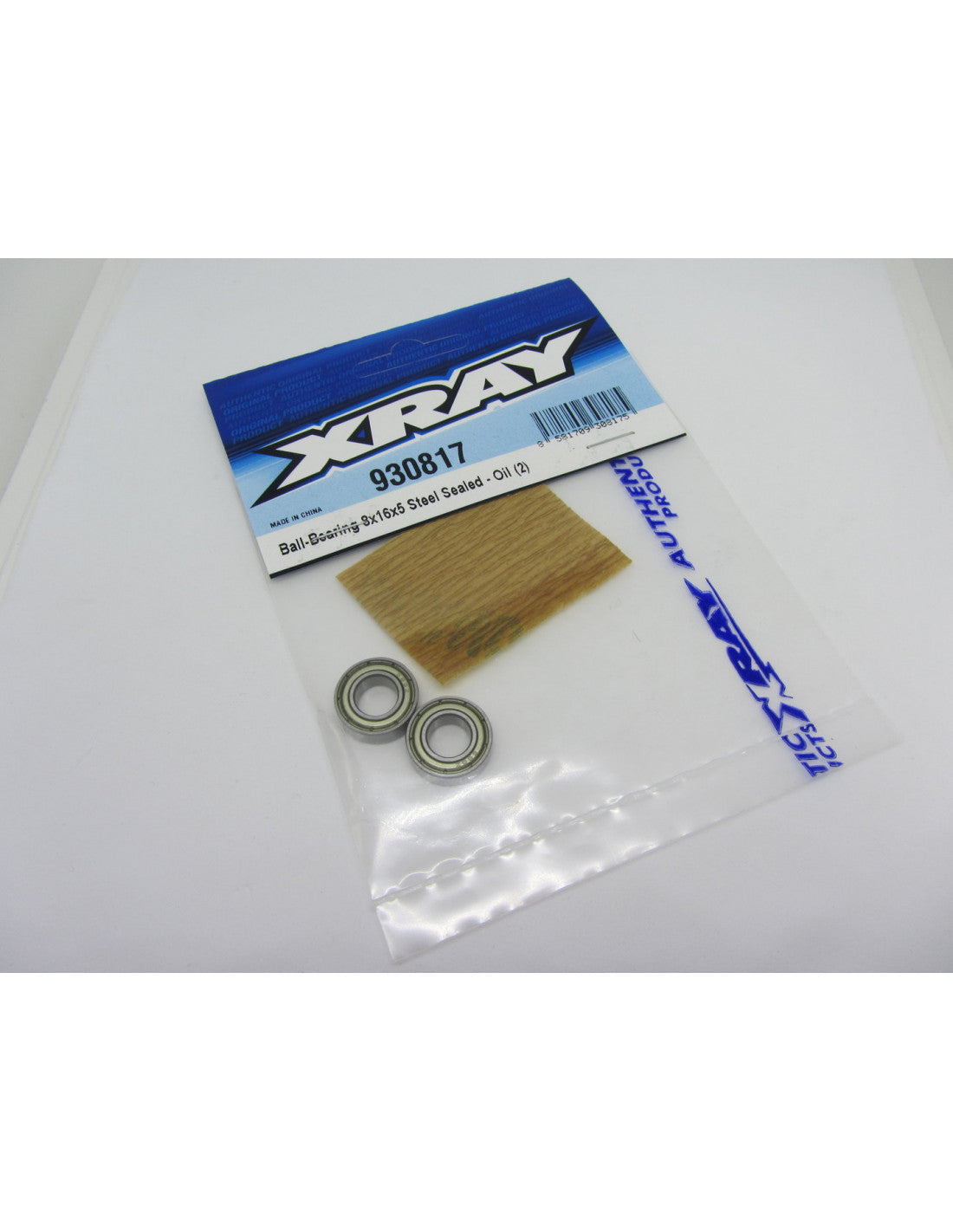 BALL-BEARING 8x16x5 STEEL SEALED - OIL (2)