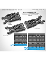 COMPOSITE LONG SUSPENSION ARM FRONT LOWER - GRAPHITE