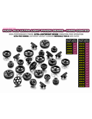 HUDY ALU ULTRA-LIGHT PINION GEAR - HARD COATED -  37T / 64