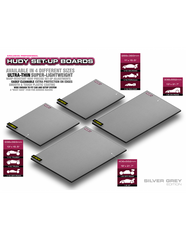 FLAT SET-UP BOARD 1/10 & 1/12 ON-ROAD - LIGHTWEIGHT - SILVER GREY