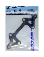 X12'21 GRAPHITE LOWER SUSPENSION ARM PLATE 2.5MM
