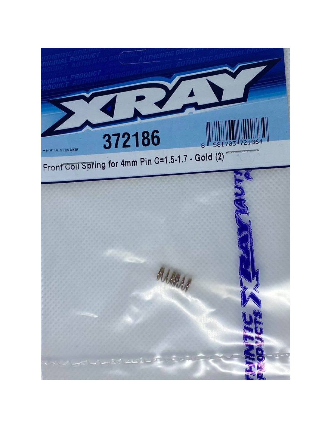 FRONT COIL SPRING FOR 4MM PIN C 1.5-1.7 - GOLD (2)