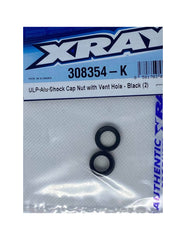 ULP ALU SHOCK CAP-NUT WITH VENT HOLE - BLACK (2)