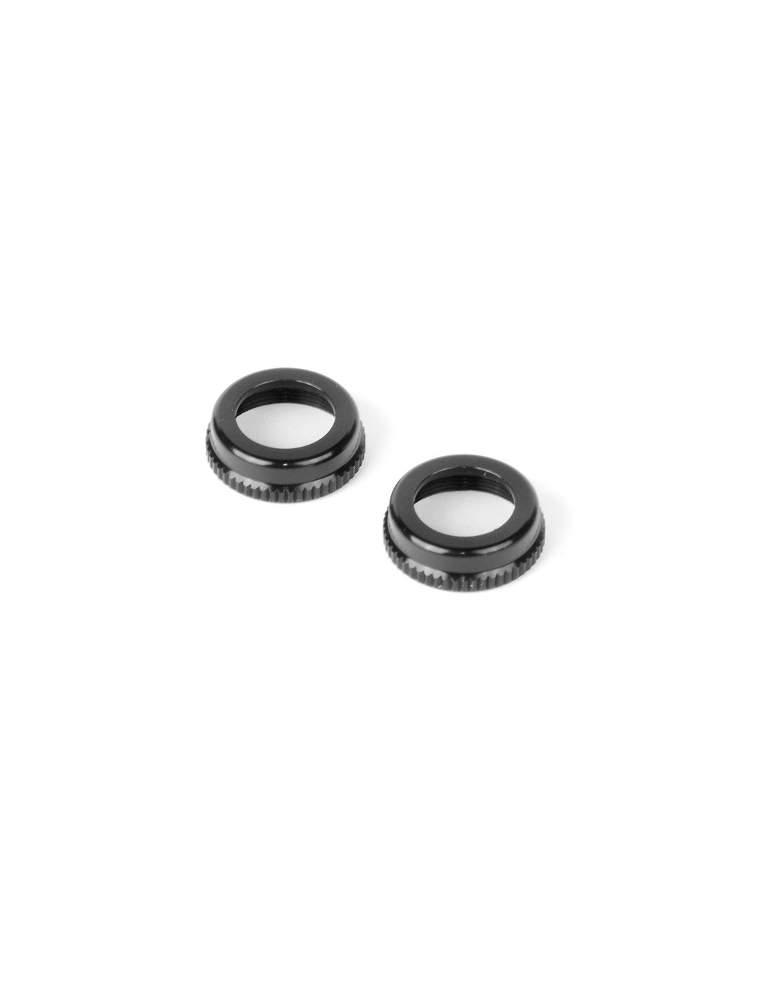 ULP ALU SHOCK CAP-NUT WITH VENT HOLE - BLACK (2)