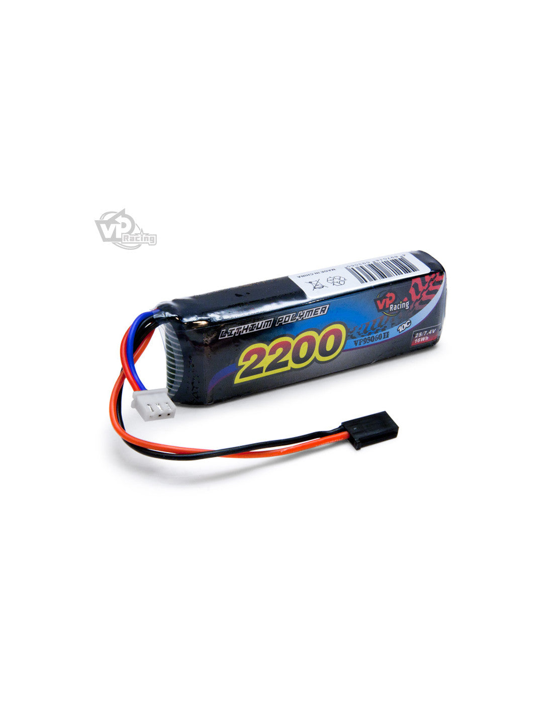 VAPEX Sender/Modtager Batteri Li-Po 7,4V 2200mAh