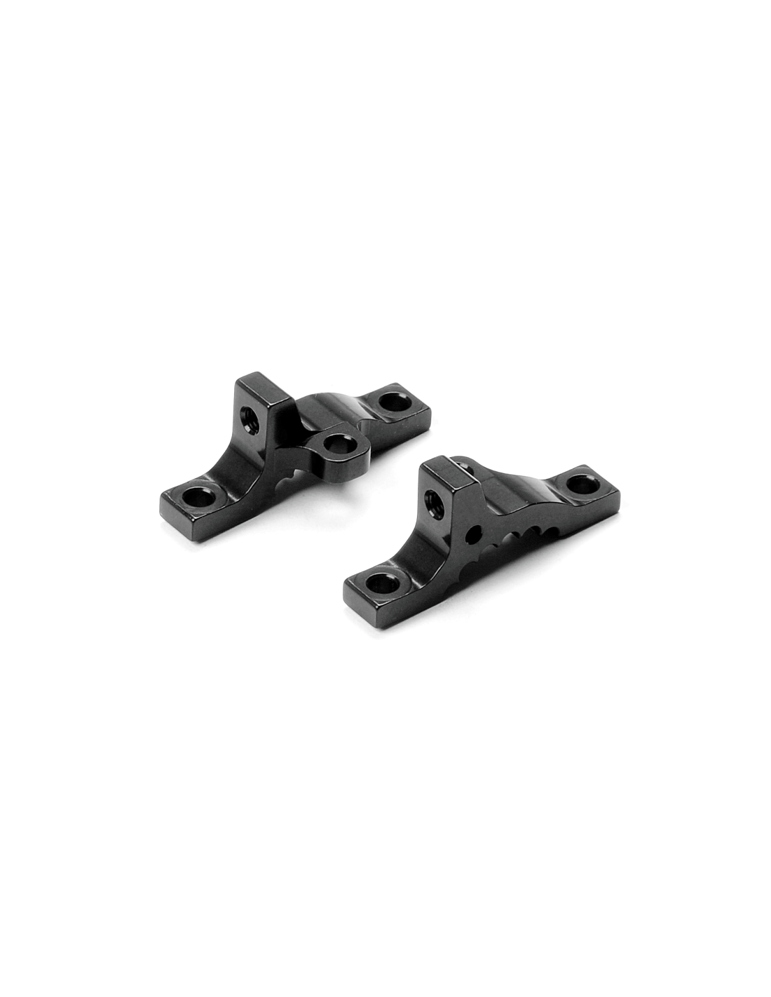 ALU UPPER CLAMP FRONT - MULTI-FLEX - BLACK - 7075 T6 - (L+R)