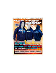 (S) XRAY SWEATER HOODED WITH ZIPPER - BLUE (S)
