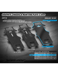 X12'21 GRAPHITE CHASSIS 2.5MM