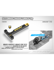 T4'21 BRASS CHASSIS T-BRACE 10g