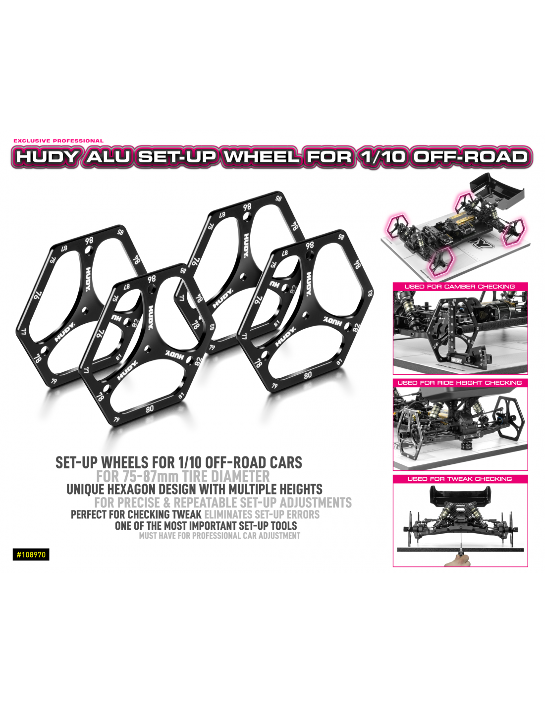 ALU SET-UP WHEEL FOR 1/10 OFF-ROAD (4)