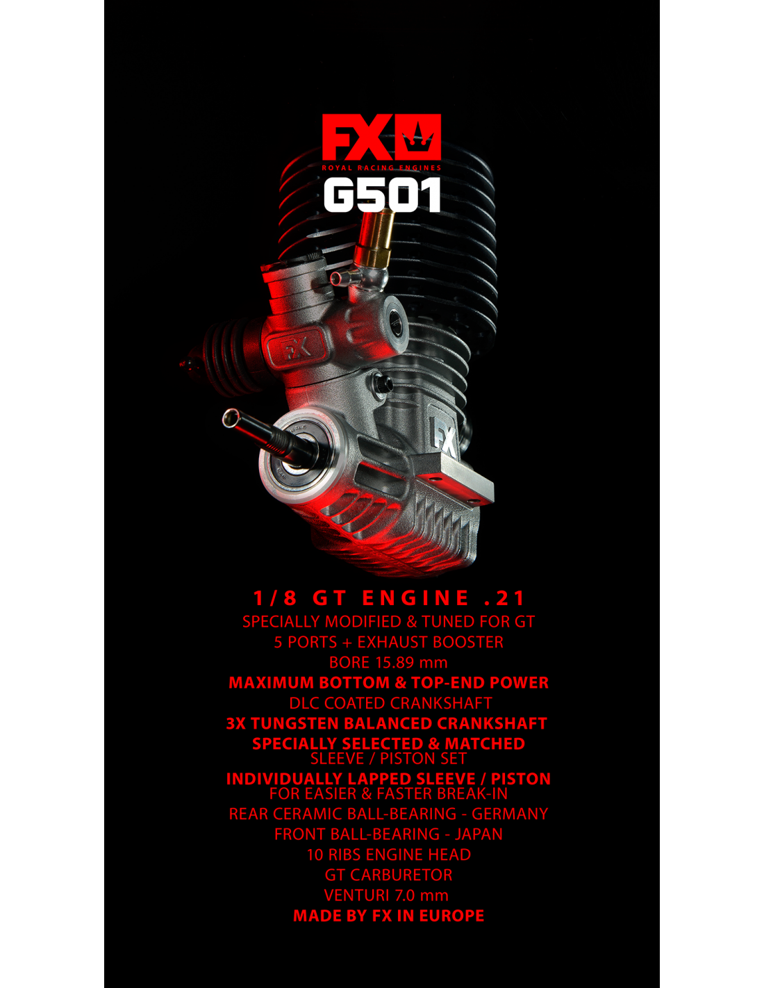FX G501 TUNED - 5 PORTS, DLC, CERAMIC BEARING, BALANCED